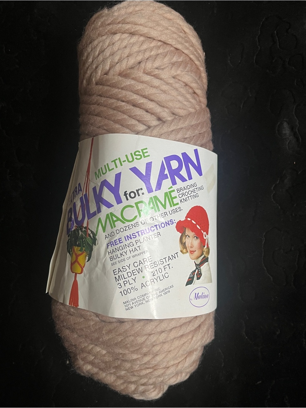 Extra Multi-Use Bulky Yarn for Macrame in Tan